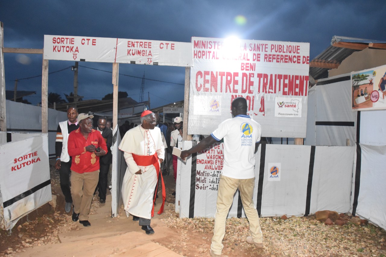 Cardinal Turkson brings the Pope's support to the populations affected by Ebola in Democratic Republic of Congo