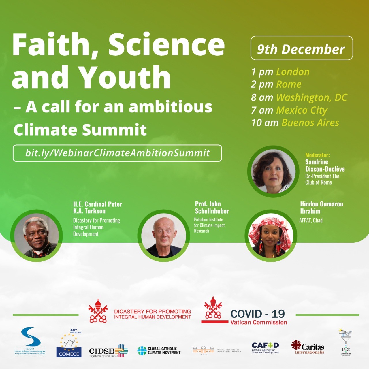Vatican Covid-19 Commission and its partners organize a webinar uniting faith, science and youth to call for an ambitious Climate Summit 