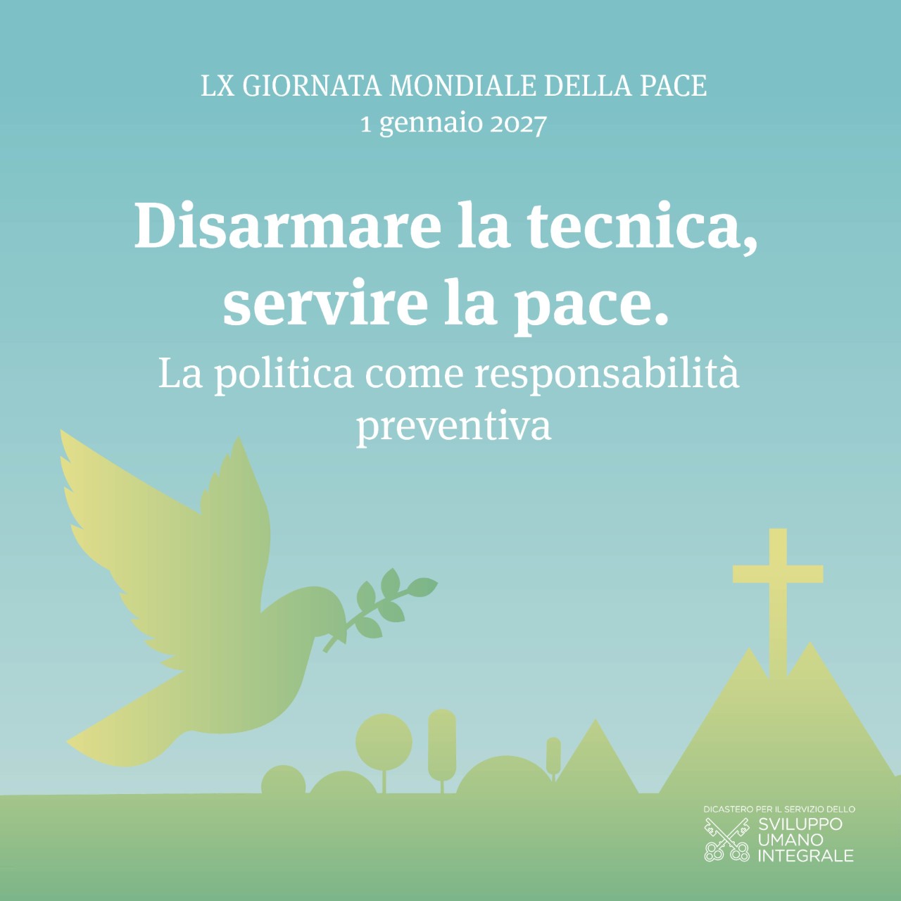 Giornata Mondiale della Pace 2027: tema del Messaggio di Papa Leone XIV
